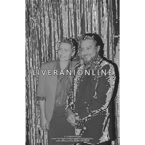 NEG- RETROSPETTIVA ERIKA BLANC ATTRICE  NELLA FOTO ERIKA BLANC E ALBERTO LIONELLO NELL\'ANNO 1992 A MILANO A TEATRO AG ALDO LIVERANI SAS