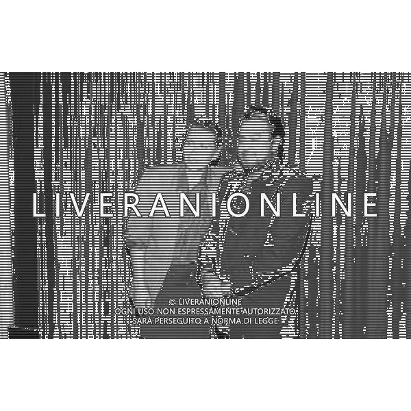 NEG- RETROSPETTIVA ERIKA BLANC ATTRICE  NELLA FOTO ERIKA BLANC E ALBERTO LIONELLO NELL\'ANNO 1992 A MILANO A TEATRO AG ALDO LIVERANI SAS