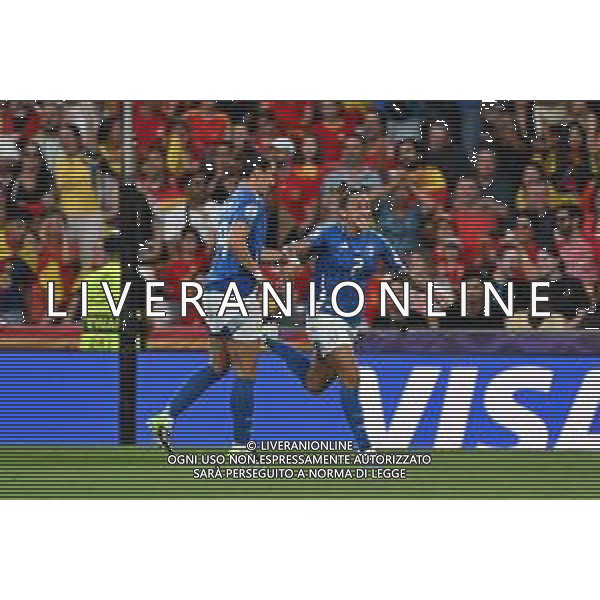 TVRG Italia vs Spagna nella foto Elisabetta Oliviero (Italia) esultanza dopo il gol dell\'1 a 0 Berna (SVI) 11-07-2025 Stadio Wankdorf Italia vs Spagna Campionati Europei femminili UEFA Euro 2025 Gruppo B - 3a giornata foto Roberto Garavaglia/Agenzia Aldo Liverani sas