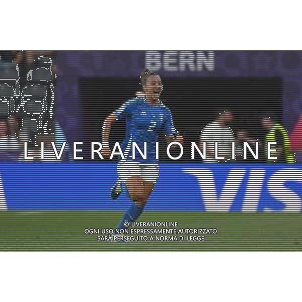 TVRG Italia vs Spagna nella foto Elisabetta Oliviero (Italia) esultanza dopo il gol dell\'1 a 0 Berna (SVI) 11-07-2025 Stadio Wankdorf Italia vs Spagna Campionati Europei femminili UEFA Euro 2025 Gruppo B - 3a giornata foto Roberto Garavaglia/Agenzia Aldo Liverani sas