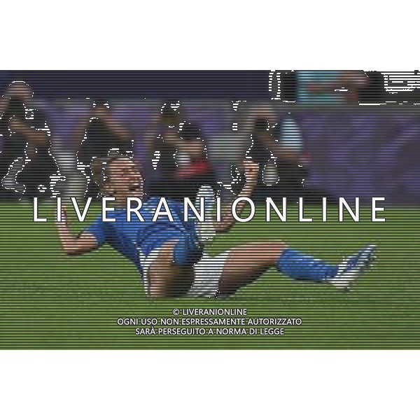 TVRG Italia vs Spagna nella foto Elisabetta Oliviero (Italia) esultanza dopo il gol dell\'1 a 0 Berna (SVI) 11-07-2025 Stadio Wankdorf Italia vs Spagna Campionati Europei femminili UEFA Euro 2025 Gruppo B - 3a giornata foto Roberto Garavaglia/Agenzia Aldo Liverani sas