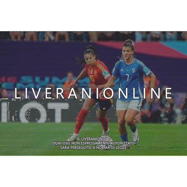 TVEM July 11, 2025 Bern, Switzerland - Italy vs Spain - Women\'s UEFA Euro 2025 - Stadion Wankdorf. In the pic: Sofia Cantore of Italy in action against Leila Ouahabi of Spain ©TVEM Emmanuele Mastrodonato - AGENZIA ALDO LIVERANI SAS