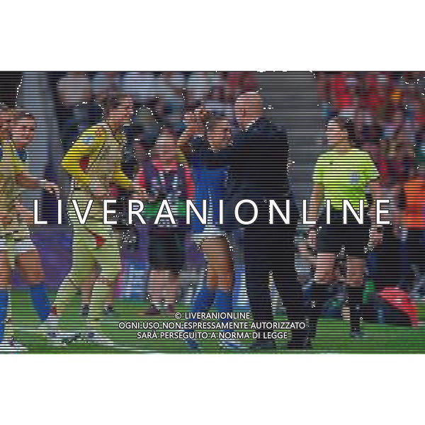 TVEM July 11, 2025 Bern, Switzerland - Italy vs Spain - Women\'s UEFA Euro 2025 - Stadion Wankdorf. In the pic: Elisabetta Oliviero of Italy celebrates after scoring a goal with Andrea Soncin head coach of Italy ©TVEM Emmanuele Mastrodonato - AGENZIA ALDO LIVERANI SAS