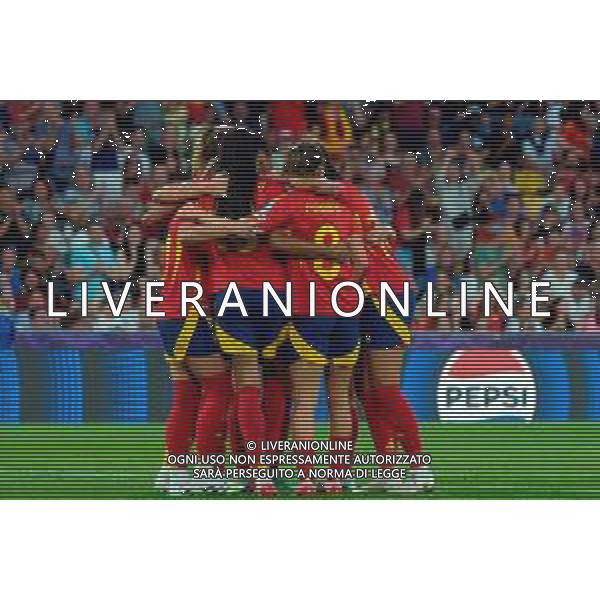 TVEM July 11, 2025 Bern, Switzerland - Italy vs Spain - Women\'s UEFA Euro 2025 - Stadion Wankdorf. In the pic: Athenea of Spain celebrates after scoring a goal with teammates ©TVEM Emmanuele Mastrodonato - AGENZIA ALDO LIVERANI SAS