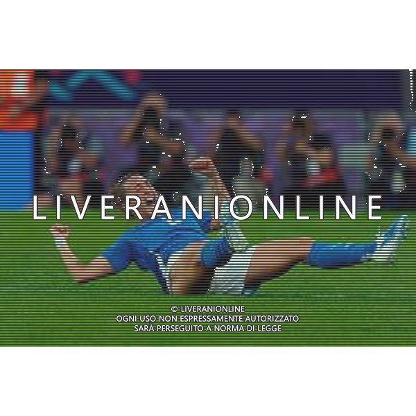 TVEM July 11, 2025 Bern, Switzerland - Italy vs Spain - Women\'s UEFA Euro 2025 - Stadion Wankdorf. In the pic: Elisabetta Oliviero of Italy celebrates after scoring a goal ©TVEM Emmanuele Mastrodonato - AGENZIA ALDO LIVERANI SAS