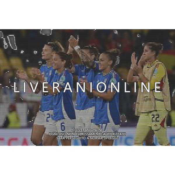 TVRG Italia vs Spagna nella foto esultanza finale Italia per la qualificazione ai quarti di finale Berna (SVI) 11-07-2025 Stadio Wankdorf Italia vs Spagna Campionati Europei femminili UEFA Euro 2025 Gruppo B - 3a giornata foto Roberto Garavaglia/Agenzia Aldo Liverani sas