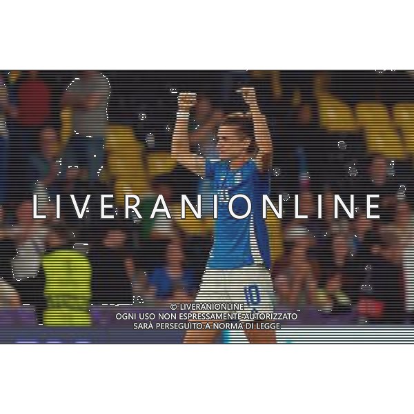 TVEM July 11, 2025 Bern, Switzerland - Italy vs Spain - Women\'s UEFA Euro 2025 - Stadion Wankdorf. In the pic: Cristiana Girelli of Italy celebrates foto emmanuele mastrodonato-ag aldo liverani sas