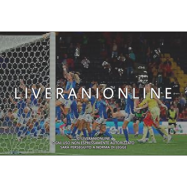 TVEM July 11, 2025 Bern, Switzerland - Italy vs Spain - Women\'s UEFA Euro 2025 - Stadion Wankdorf. In the pic: players of Italy celebrates foto emmanuele mastrodonato-ag aldo liverani sas