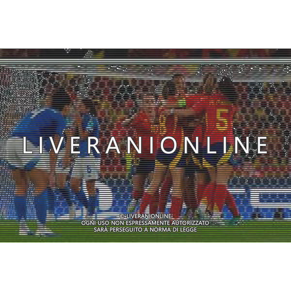 TVEM July 11, 2025 Bern, Switzerland - Italy vs Spain - Women\'s UEFA Euro 2025 - Stadion Wankdorf. In the pic: Patri Guijarro of Spain celebrates after scoring a goal with teammates foto emmanuele mastrodonato-ag aldo liverani sas