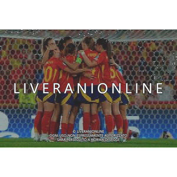 TVEM July 11, 2025 Bern, Switzerland - Italy vs Spain - Women\'s UEFA Euro 2025 - Stadion Wankdorf. In the pic: Patri Guijarro of Spain celebrates after scoring a goal with teammates foto emmanuele mastrodonato-ag aldo liverani sas