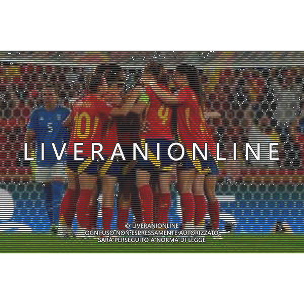 TVEM July 11, 2025 Bern, Switzerland - Italy vs Spain - Women\'s UEFA Euro 2025 - Stadion Wankdorf. In the pic: Patri Guijarro of Spain celebrates after scoring a goal with teammates foto emmanuele mastrodonato-ag aldo liverani sas