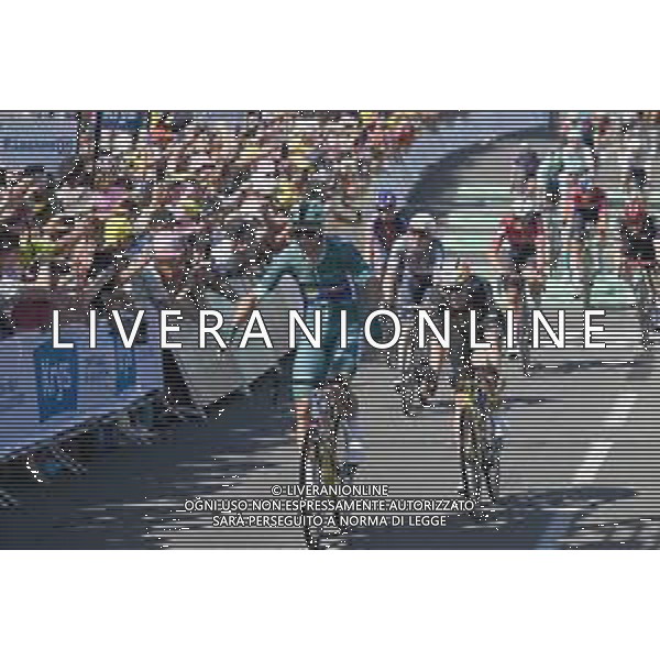 12-07-2025 Tour De France; Tappa 08 Saint Meen Le Grand - Laval; 2025, Lidl - Trek; 2025, Visma - Lease A Bike; Milan, Jonathan; Van Aert, Wout; Laval; ©SIROTTI - AGENZIA ALDO LIVERANI SAS