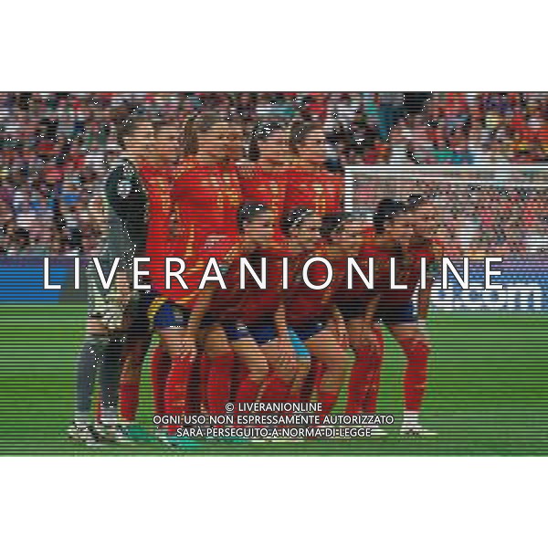 TVEM July 11, 2025 Bern, Switzerland - Italy vs Spain - Women\'s UEFA Euro 2025 - Stadion Wankdorf. In the pic: Spain team line up -TVEM Italia vs Spagna Campionati Europei femminili UEFA Euro 2025 BERNA - SVIZZERA 11.07.2025 ©TVEM Emmanuele Mastrodonato - AGENZIA ALDO LIVERANI SAS