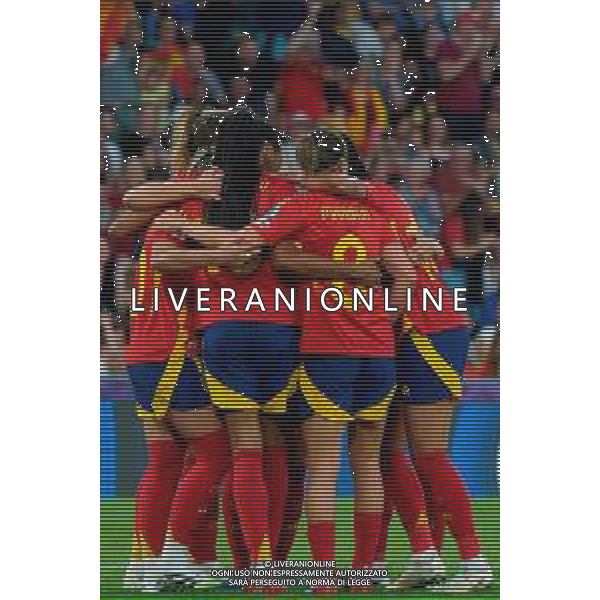 TVEM July 11, 2025 Bern, Switzerland - Italy vs Spain - Women\'s UEFA Euro 2025 - Stadion Wankdorf. In the pic: Athenea of Spain celebrates after scoring a goal with teammates -TVEM Italia vs Spagna Campionati Europei femminili UEFA Euro 2025 BERNA - SVIZZERA 11.07.2025 ©TVEM Emmanuele Mastrodonato - AGENZIA ALDO LIVERANI SAS