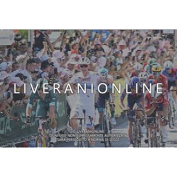 13-07-2025 Tour De France; Tappa 09 Chinon - Chateauroux; 2025, Soudal - Quick Step; 2025, Lidl - Trek; 2025, Lotto; Merlier, Tim; Milan, Jonathan; De Lie, Arnaud; Chateauroux; ©SIROTTI - AGENZIA ALDO LIVERANI SAS