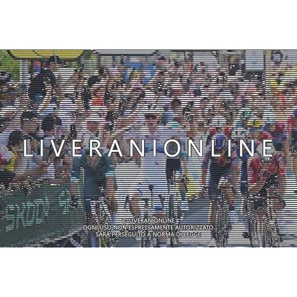13-07-2025 Tour De France; Tappa 09 Chinon - Chateauroux; 2025, Soudal - Quick Step; 2025, Lidl - Trek; 2025, Lotto; Merlier, Tim; Milan, Jonathan; De Lie, Arnaud; Chateauroux; ©SIROTTI - AGENZIA ALDO LIVERANI SAS