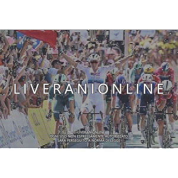13-07-2025 Tour De France; Tappa 09 Chinon - Chateauroux; 2025, Soudal - Quick Step; 2025, Lidl - Trek; 2025, Lotto; Merlier, Tim; Milan, Jonathan; De Lie, Arnaud; Chateauroux; ©SIROTTI - AGENZIA ALDO LIVERANI SAS