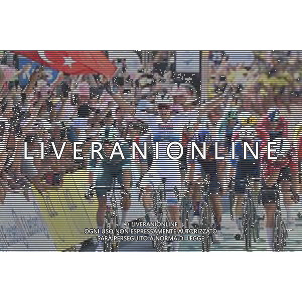 13-07-2025 Tour De France; Tappa 09 Chinon - Chateauroux; 2025, Soudal - Quick Step; 2025, Lidl - Trek; 2025, Lotto; Merlier, Tim; Milan, Jonathan; De Lie, Arnaud; Chateauroux; ©SIROTTI - AGENZIA ALDO LIVERANI SAS