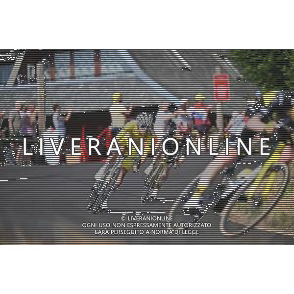 14-07-2025 Tour De France; Tappa 10 Ennezat - Le Mont Dore; 2025, Uae Team Emirates - Xrg; 2025, Visma - Lease A Bike; Pogacar, Tadej; Vingegaard, Jonas; Le Mont Dore; ©SIROTTI - AGENZIA ALDO LIVERANI SAS