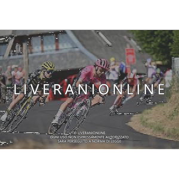 14-07-2025 Tour De France; Tappa 10 Ennezat - Le Mont Dore; 2025, Ef Education - Easypost; 2025, Visma - Lease A Bike; Healy, Ben; Yates, Simon; Le Mont Dore; ©SIROTTI - AGENZIA ALDO LIVERANI SAS