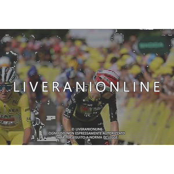 14-07-2025 Tour De France; Tappa 10 Ennezat - Le Mont Dore; 2025, Visma - Lease A Bike; Vingegaard, Jonas; Le Mont Dore; ©SIROTTI - AGENZIA ALDO LIVERANI SAS