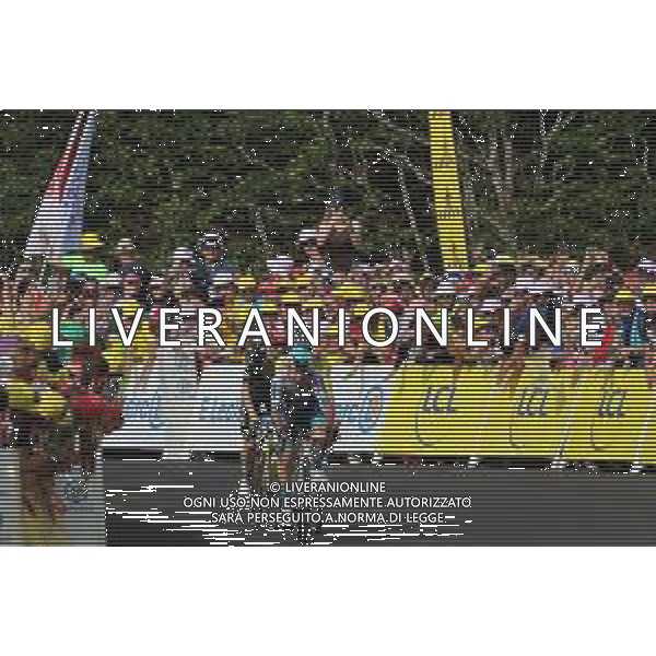 14-07-2025 Tour De France; Tappa 10 Ennezat - Le Mont Dore; 2025, Bahrain - Victorious; Martinez, Lenny; Le Mont Dore; ©SIROTTI - AGENZIA ALDO LIVERANI SAS