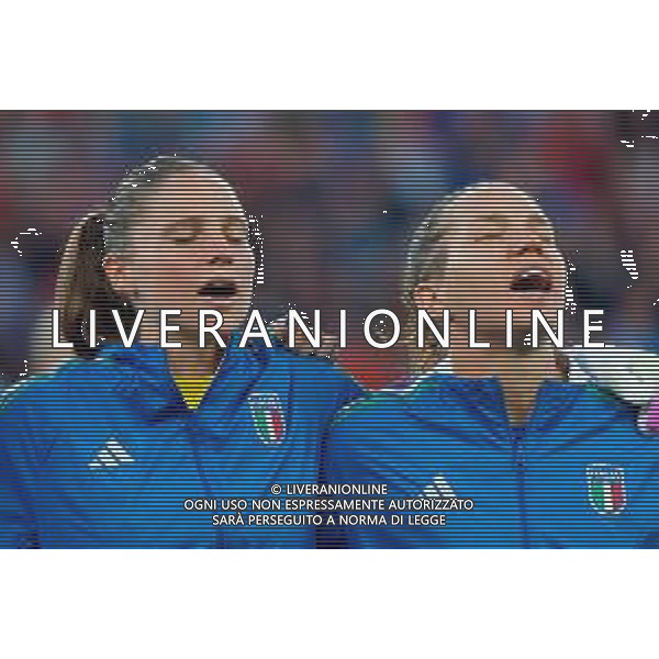 TVEM July 11, 2025 Bern, Switzerland - Italy vs Spain - Women\'s UEFA Euro 2025 - Stadion Wankdorf. In the pic: Laura Giuliani of Italy and Elena Linari of Italy FOTO EMMANUELE MASTRODONATO-AG ALDO LIVERANI SAS