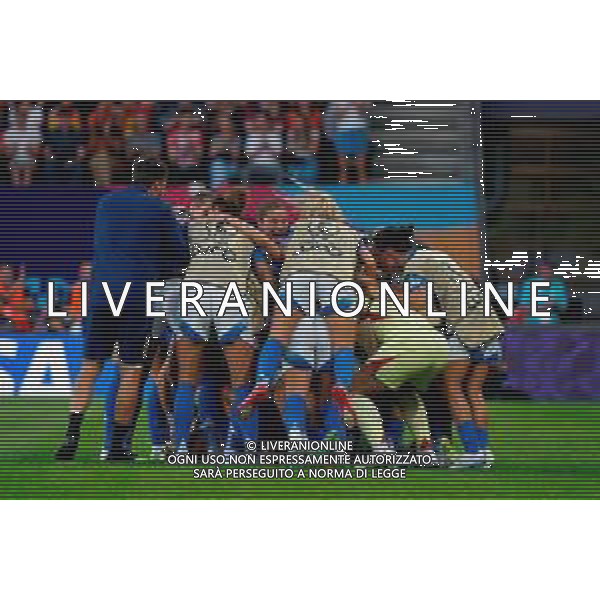 TVEM July 11, 2025 Bern, Switzerland - Italy vs Spain - Women\'s UEFA Euro 2025 - Stadion Wankdorf. In the pic: Elisabetta Oliviero of Italy celebrates after scoring a goal with teammates FOTO EMMANUELE MASTRODONATO-AG ALDO LIVERANI SAS