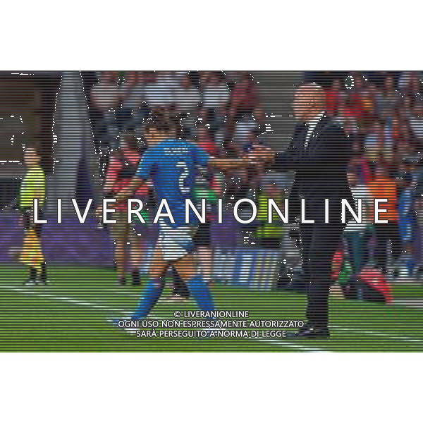 TVEM July 11, 2025 Bern, Switzerland - Italy vs Spain - Women\'s UEFA Euro 2025 - Stadion Wankdorf. In the pic: Elisabetta Oliviero of Italy celebrates after scoring a goal with Andrea Soncin head coach of Italy FOTO EMMANUELE MASTRODONATO-AG ALDO LIVERANI SAS