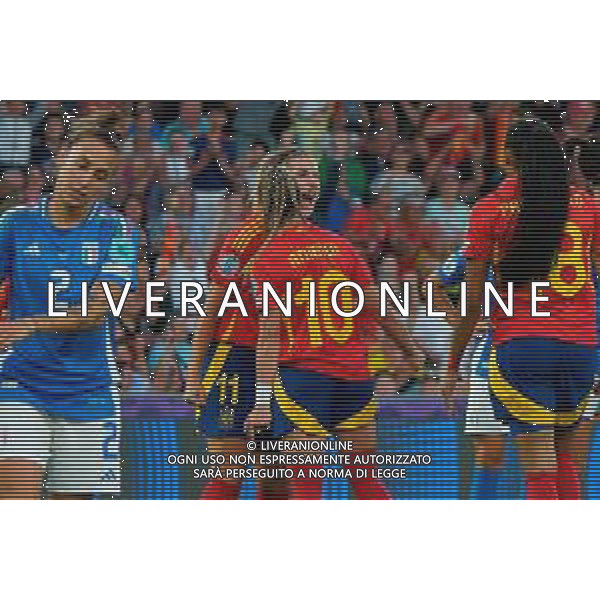 TVEM July 11, 2025 Bern, Switzerland - Italy vs Spain - Women\'s UEFA Euro 2025 - Stadion Wankdorf. In the pic: Athenea of Spain celebrates after scoring a goal with Alexia Putellas of Spain FOTO EMMANUELE MASTRODONATO-AG ALDO LIVERANI SAS
