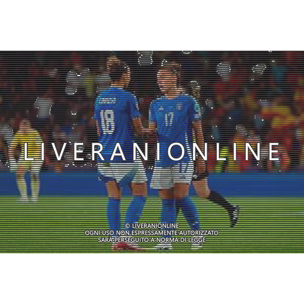 TVEM July 11, 2025 Bern, Switzerland - Italy vs Spain - Women\'s UEFA Euro 2025 - Stadion Wankdorf. In the pic: Arianna Caruso of Italy and Lisa Boattin of Italy FOTO EMMANUELE MASTRODONATO-AG ALDO LIVERANI SAS