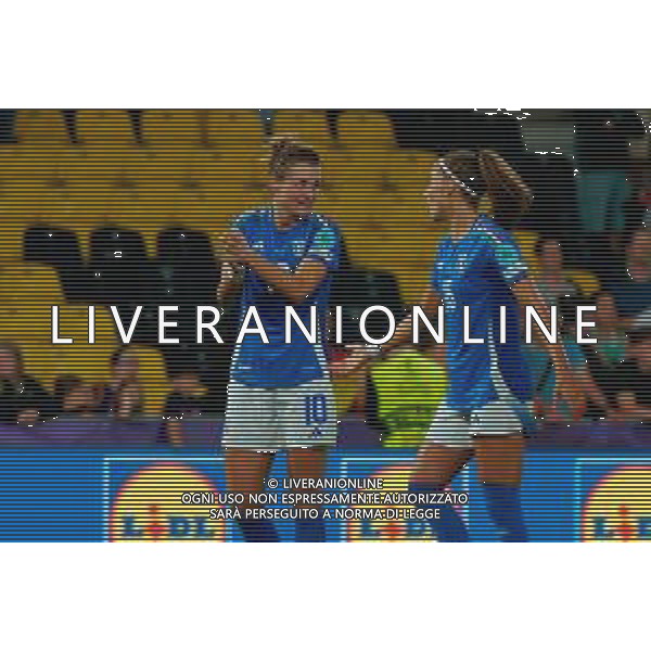 TVEM July 11, 2025 Bern, Switzerland - Italy vs Spain - Women\'s UEFA Euro 2025 - Stadion Wankdorf. In the pic: Cristiana Girelli of Italy and Eleonora Goldoni of Italy FOTO EMMANUELE MASTRODONATO-AG ALDO LIVERANI SAS