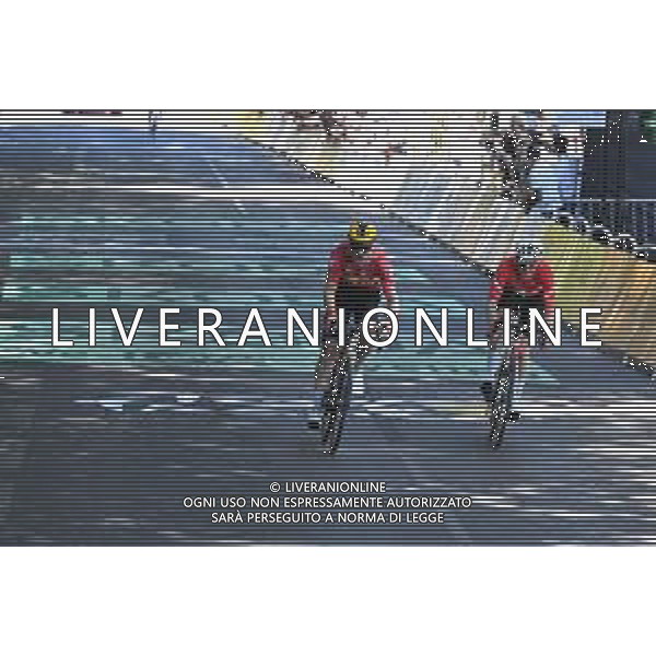 16-07-2025 Tour De France; Tappa 11 Toulouse - Toulouse; 2025, Uno X Mobility; 2025, Jayco - Alula; Abrahamsen, Jonas; Schmid, Mauro; Toulouse; ©SIROTTI - AGENZIA ALDO LIVERANI SAS
