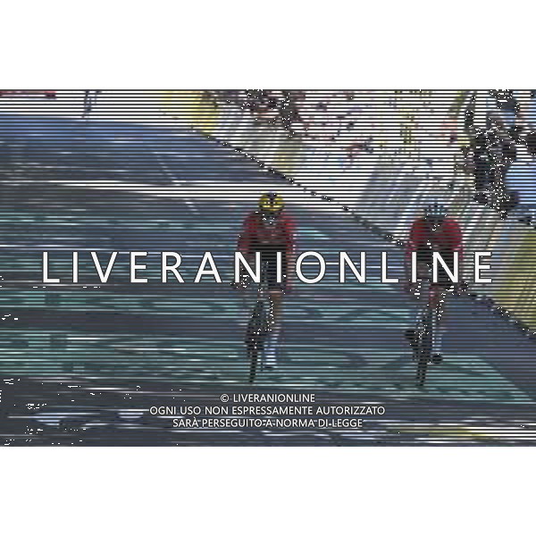 16-07-2025 Tour De France; Tappa 11 Toulouse - Toulouse; 2025, Uno X Mobility; 2025, Jayco - Alula; Abrahamsen, Jonas; Schmid, Mauro; Toulouse; ©SIROTTI - AGENZIA ALDO LIVERANI SAS