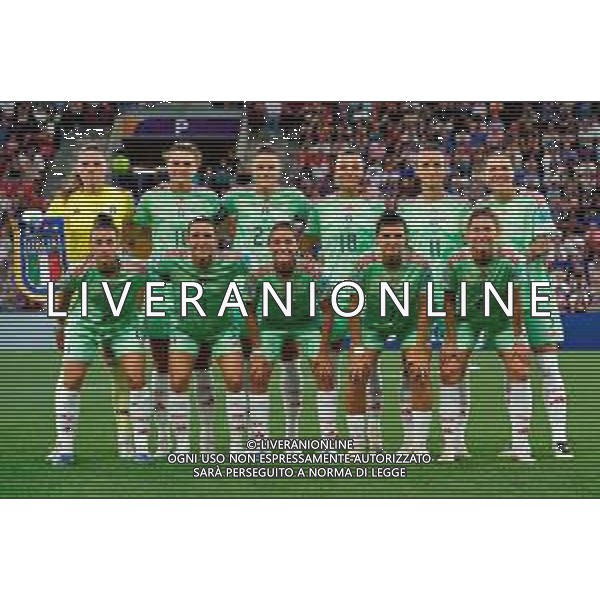 TVEM July 16, 2025 Geneva, Switzerland - Norway vs Italy - Women\'s UEFA Euro 2025 - Stade de Geneve. In the pic: Italy team line up - formazione italiana ©TVEM Emmanuele Mastrodonato - AGENZIA ALDO LIVERANI SAS