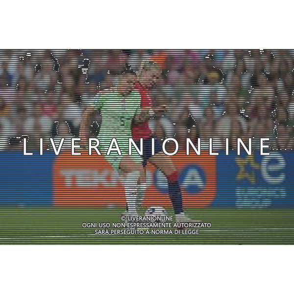 TVEM July 16, 2025 Geneva, Switzerland - Norway vs Italy - Women\'s UEFA Euro 2025 - Stade de Geneve. In the pic: Elena Linari of Italy in action against Ada Hegerberg of Norway ©TVEM Emmanuele Mastrodonato - AGENZIA ALDO LIVERANI SAS