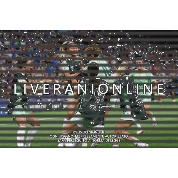 TVEM July 16, 2025 Geneva, Switzerland - Norway vs Italy - Women\'s UEFA Euro 2025 - Stade de Geneve. In the pic: Cristiana Girelli of Italy celebrates after scoring a goal with teammates ©TVEM Emmanuele Mastrodonato - AGENZIA ALDO LIVERANI SAS