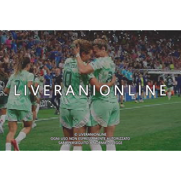 TVEM July 16, 2025 Geneva, Switzerland - Norway vs Italy - Women\'s UEFA Euro 2025 - Stade de Geneve. In the pic: Cristiana Girelli of Italy celebrates after scoring a goal with teammates ©TVEM Emmanuele Mastrodonato - AGENZIA ALDO LIVERANI SAS