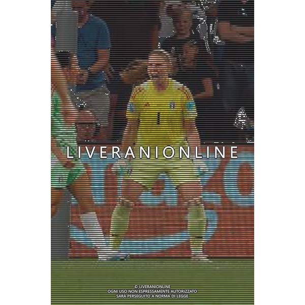TVEM July 16, 2025 Geneva, Switzerland - Norway vs Italy - Women\'s UEFA Euro 2025 - Stade de Geneve. In the pic: Laura Giuliani of Italy celebrates ©TVEM Emmanuele Mastrodonato - AGENZIA ALDO LIVERANI SAS