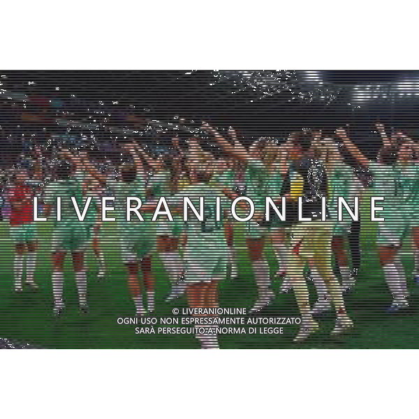 TVEM July 16, 2025 Geneva, Switzerland - Norway vs Italy - Women\'s UEFA Euro 2025 - Stade de Geneve. In the pic: players of Italy celebrates the victory ©TVEM Emmanuele Mastrodonato - AGENZIA ALDO LIVERANI SAS