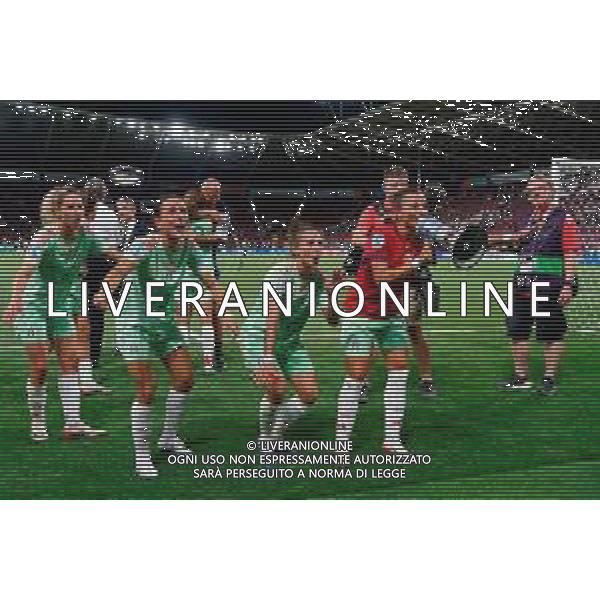 TVEM July 16, 2025 Geneva, Switzerland - Norway vs Italy - Women\'s UEFA Euro 2025 - Stade de Geneve. In the pic: Arianna Caruso of Italy celebrates the victory with teammates ©TVEM Emmanuele Mastrodonato - AGENZIA ALDO LIVERANI SAS