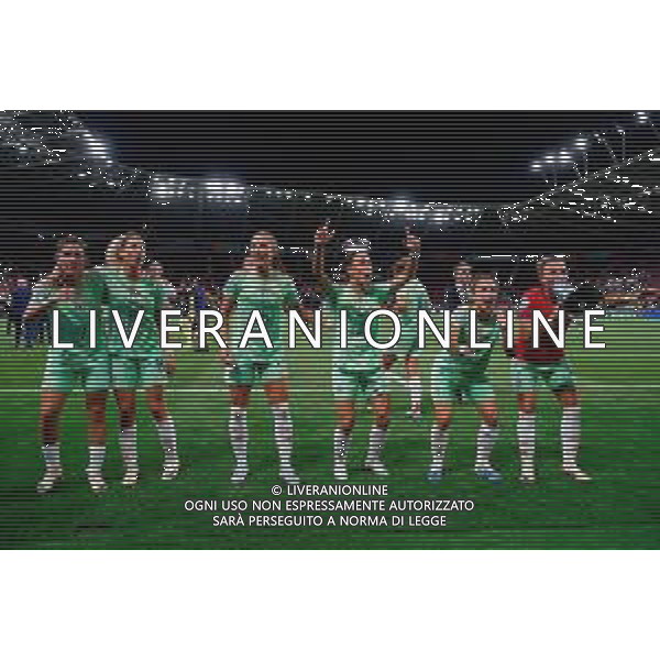 TVEM July 16, 2025 Geneva, Switzerland - Norway vs Italy - Women\'s UEFA Euro 2025 - Stade de Geneve. In the pic: Arianna Caruso of Italy celebrates the victory with teammates ©TVEM Emmanuele Mastrodonato - AGENZIA ALDO LIVERANI SAS