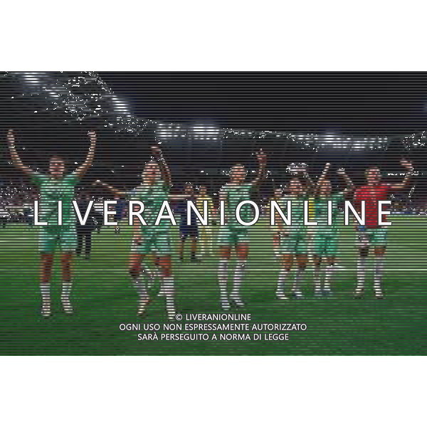 TVEM July 16, 2025 Geneva, Switzerland - Norway vs Italy - Women\'s UEFA Euro 2025 - Stade de Geneve. In the pic: Arianna Caruso of Italy celebrates the victory with teammates ©TVEM Emmanuele Mastrodonato - AGENZIA ALDO LIVERANI SAS