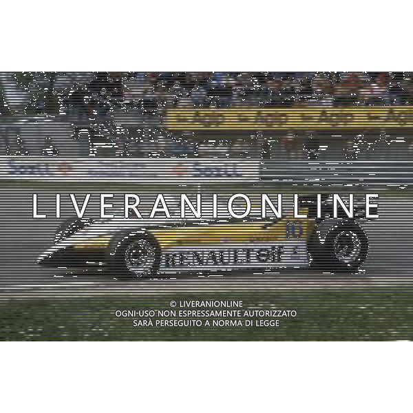 DIAP-RETROSPETTIVA RENE\' ARNOUX PILOTA F1 NELLA FOTO RENE\' ARNOUX NELL\'ANNO 1982 AG ALDO LIVERANI SAS