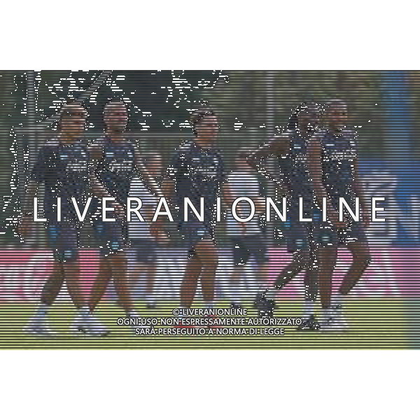 NAPOLI ALLENAMENTO RITIRO PRECAMPIONATO DIMARO 18.07.2025 NELLA FOTO: Giovanni Di Lorenzo, Leonardo Spinazzola, Frank Anguissa, Juan Jesus FOTO MOSCA/AG. ALDO LIVERANI- AGENZIA ALDO LIVERANI SAS
