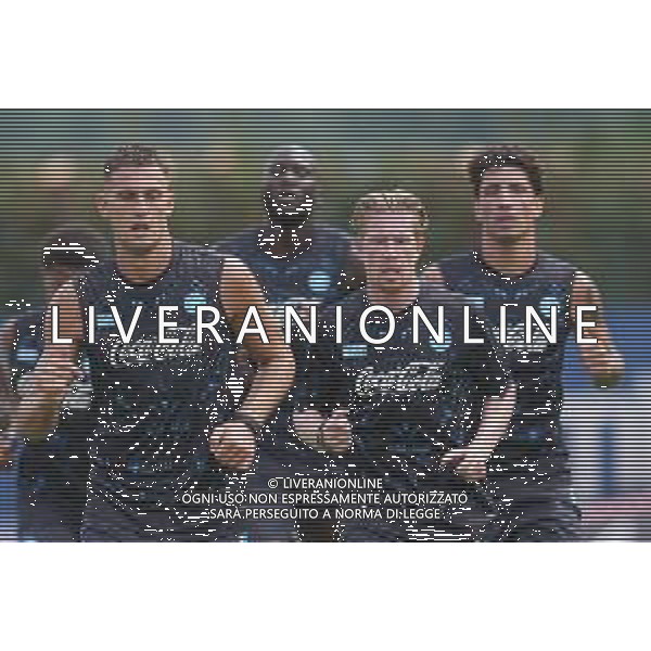 NAPOLI ALLENAMENTO RITIRO PRECAMPIONATO DIMARO 18.07.2025 NELLA FOTO: LORENZO LUCCA, Kevin De Bruyne , FOTO MOSCA/AG. ALDO LIVERANI- AGENZIA ALDO LIVERANI SAS
