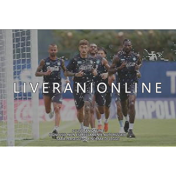 NAPOLI ALLENAMENTO RITIRO PRECAMPIONATO DIMARO 18.07.2025 NELLA FOTO: Leonardo Spinazzola, Giovanni Di Lorenzo, Frank Anguissa FOTO MOSCA/AG. ALDO LIVERANI- AGENZIA ALDO LIVERANI SAS
