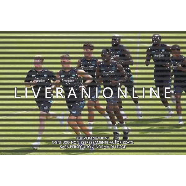 NAPOLI ALLENAMENTO RITIRO PRECAMPIONATO DIMARO 18.07.2025 NELLA FOTO: LORENZO LUCCA, Kevin De Bruyne, Luca Marianucci, Romelu Lukaku FOTO MOSCA/AG. ALDO LIVERANI- AGENZIA ALDO LIVERANI SAS