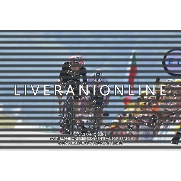 18-07-2025 Tour De France; Tappa 13 Loudenvielle - Peyragudes; 2025, Visma - Lease A Bike; 2025, Soudal - Quick Step; Vingegaard, Jonas; Evenepoel, Remco; Peyragudes; ©SIROTTI - AGENZIA ALDO LIVERANI SAS
