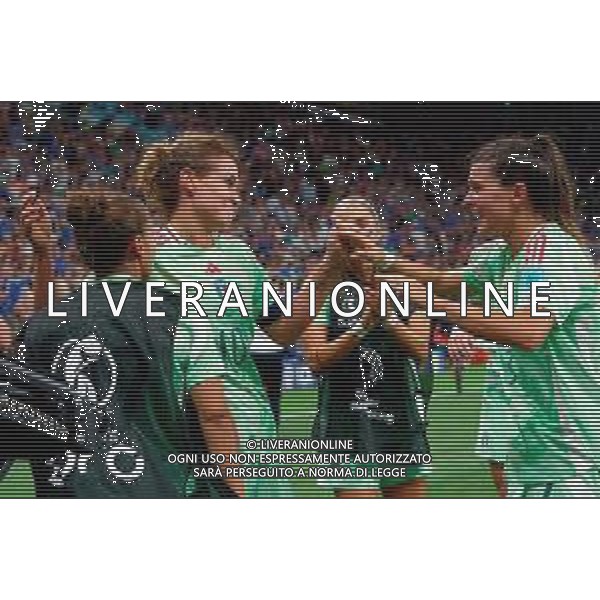 TVEM July 16, 2025 Geneva, Switzerland - Norway vs Italy - Women\'s UEFA Euro 2025 - Stade de Geneve. In the pic: Cristiana Girelli of Italy celebrates after scoring a goal with Sofia Cantore of Italy ©TVEM Emmanuele Mastrodonato - AGENZIA ALDO LIVERANI SAS